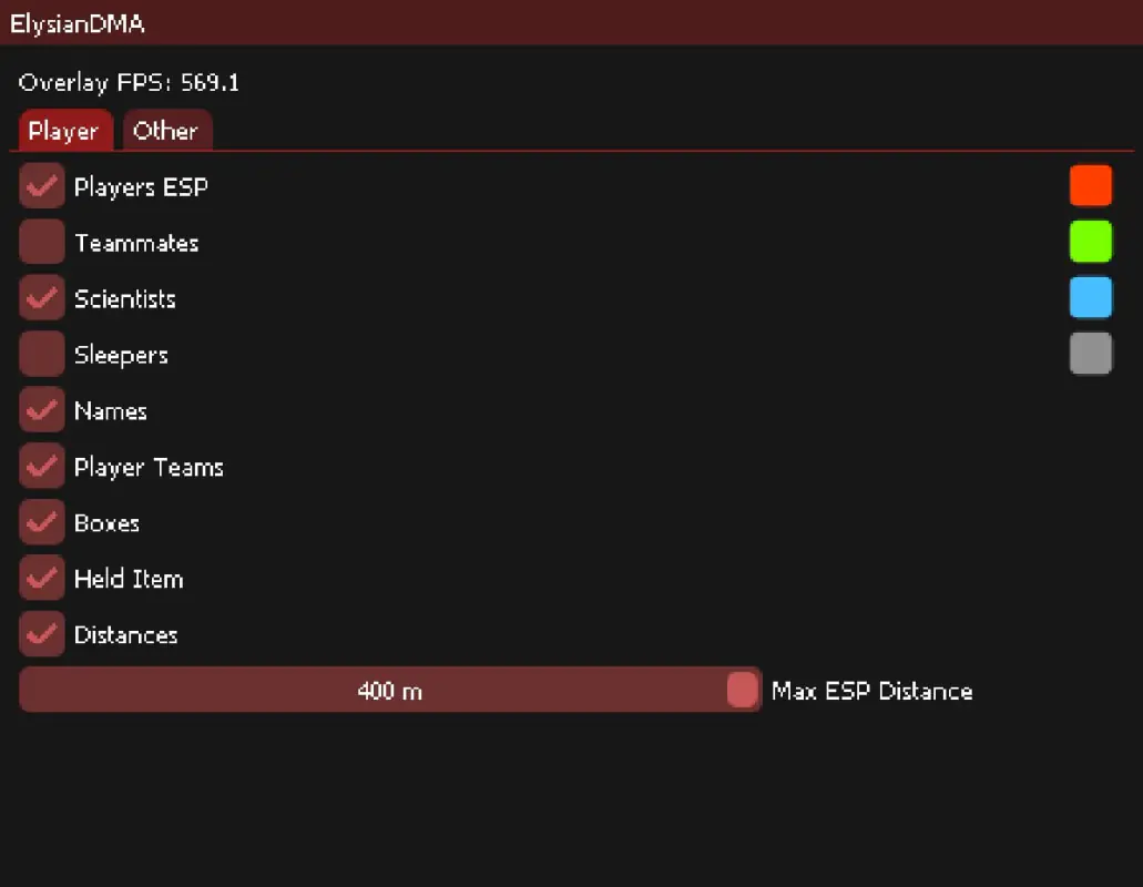 Elysian Rust DMA — DMA CHEATS screenshot 2